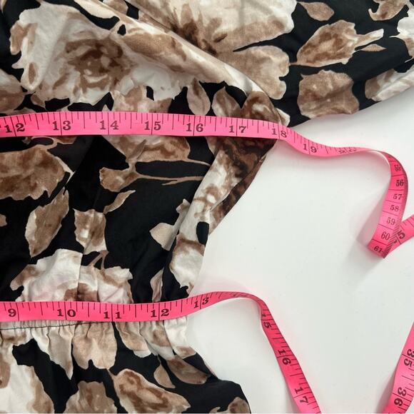 Rails Khloe Floral Knee Length Shift Dress Sepia Roses Sz XS - Picture 8 of 9